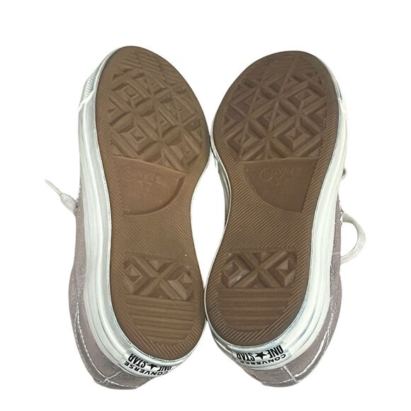 Converse One‎ Star Sneaker Metallic Rose Pink Leather - Picture 9 of 10